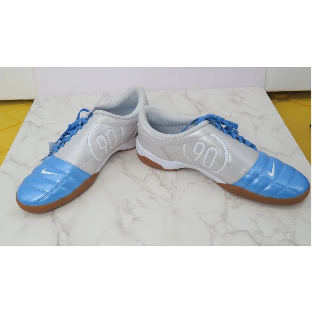 Nike‎ Total 90 III IC University Blue Silver Indoor Soccer Shoes Mens 13